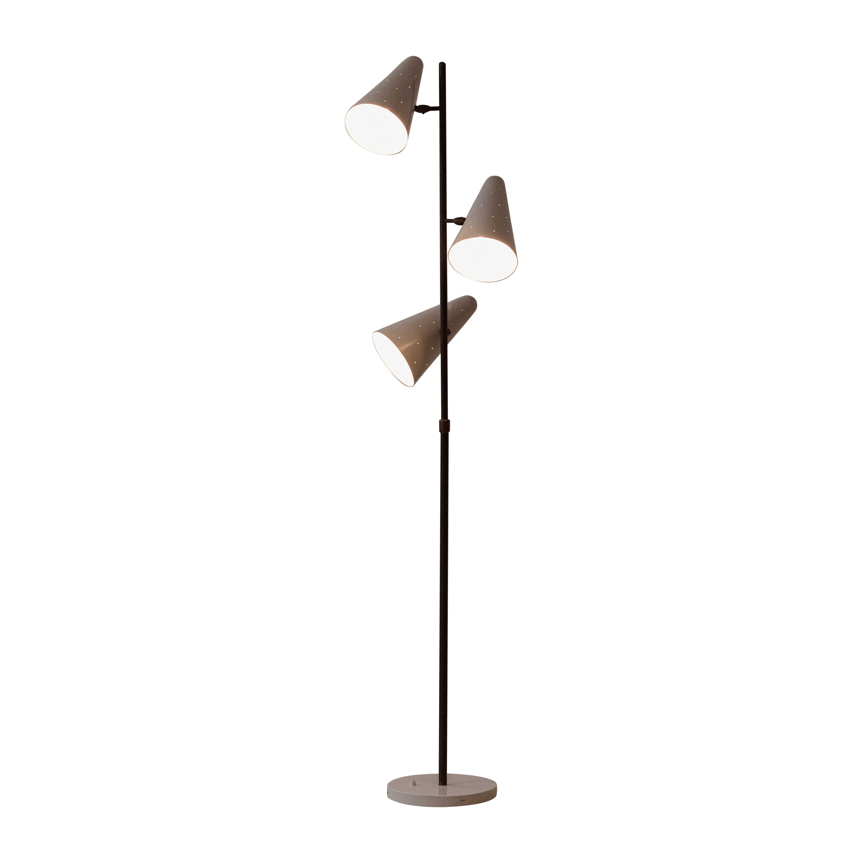 Floor Lamp, Design Attributed to Martin Eisler, Forma S.A., Brazil, 1950s For Sale