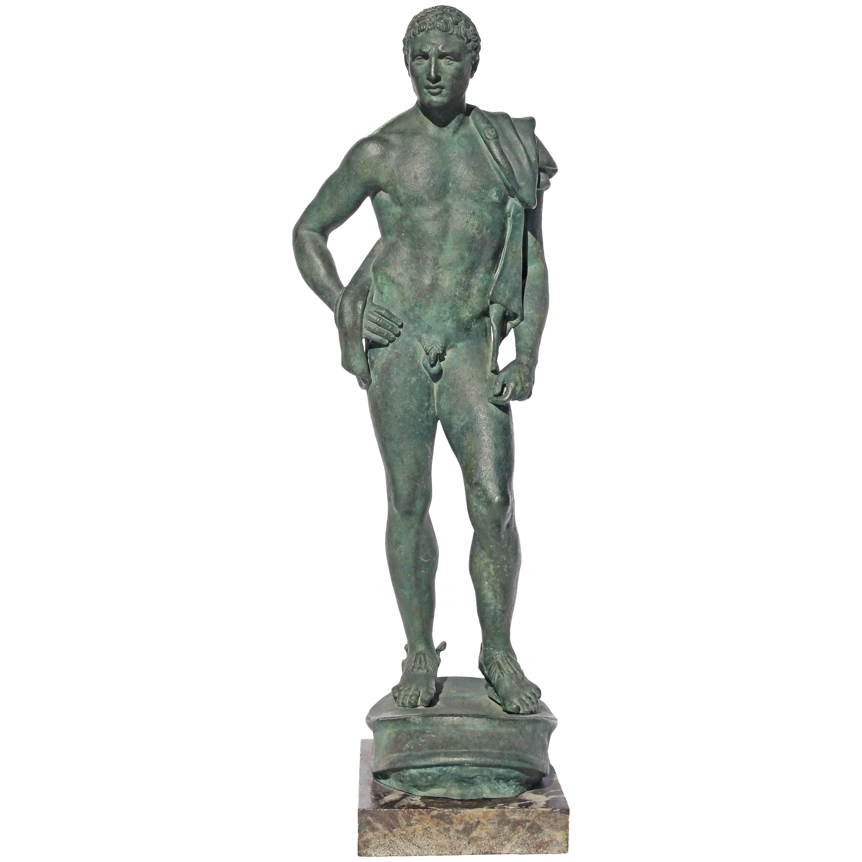 19th Century Classical Bronze Sculpture of Hermes
