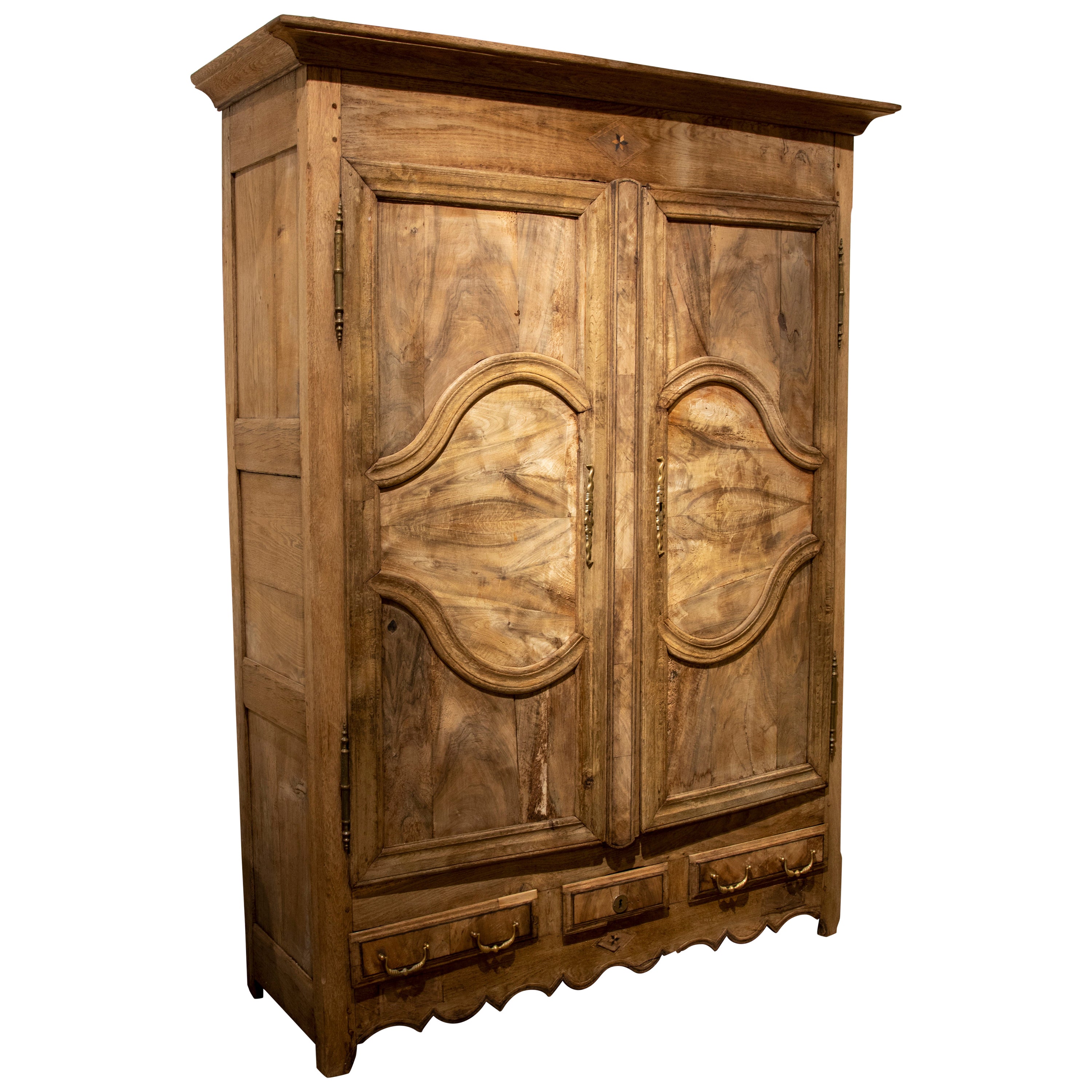 19th Century Spanish Colonial Armoire Armario Chest For Sale at 1stDibs