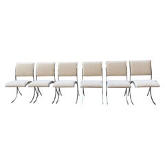 Set of 6 Chairs by Boris Tabacoff Christofle Edition 1970