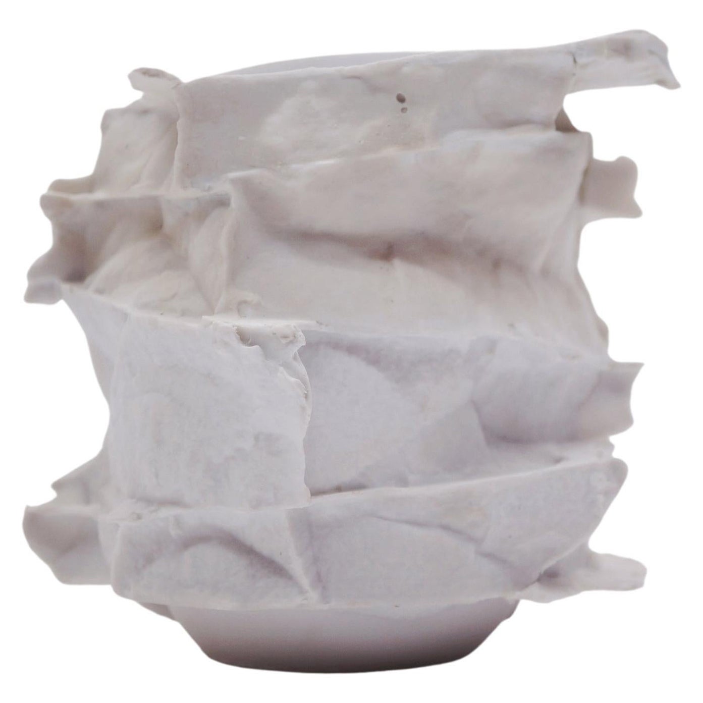 Porcelain Vase Handsculpted by Monika Patuszyńska For Sale