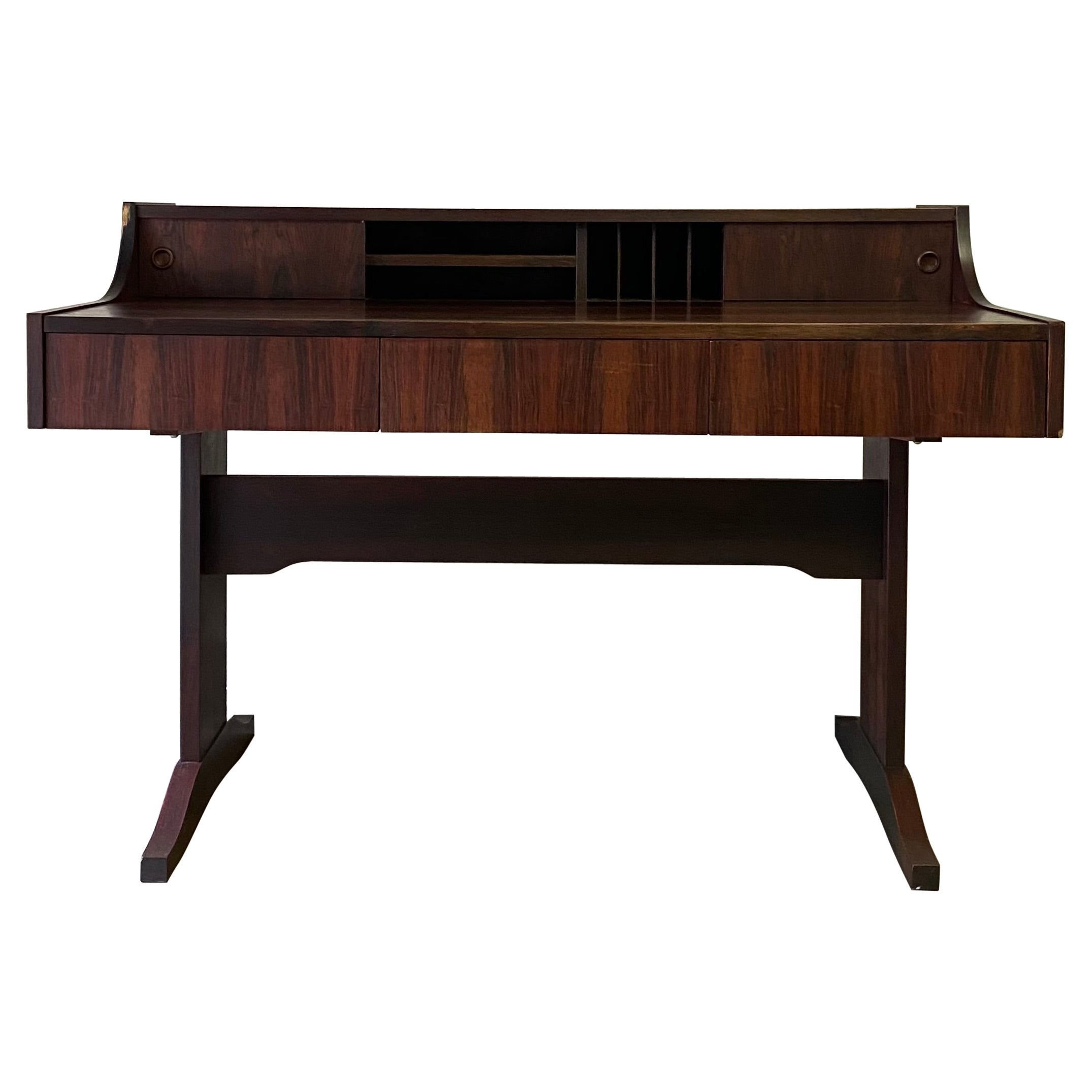 960’s vintage Danish midcentury Modern rosewood writing desk