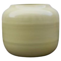 Dialogue Small Planter with Yellow Glaze by WL Ceramics