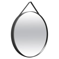 Strap Mirror Ø70 - Anthracite by Hay