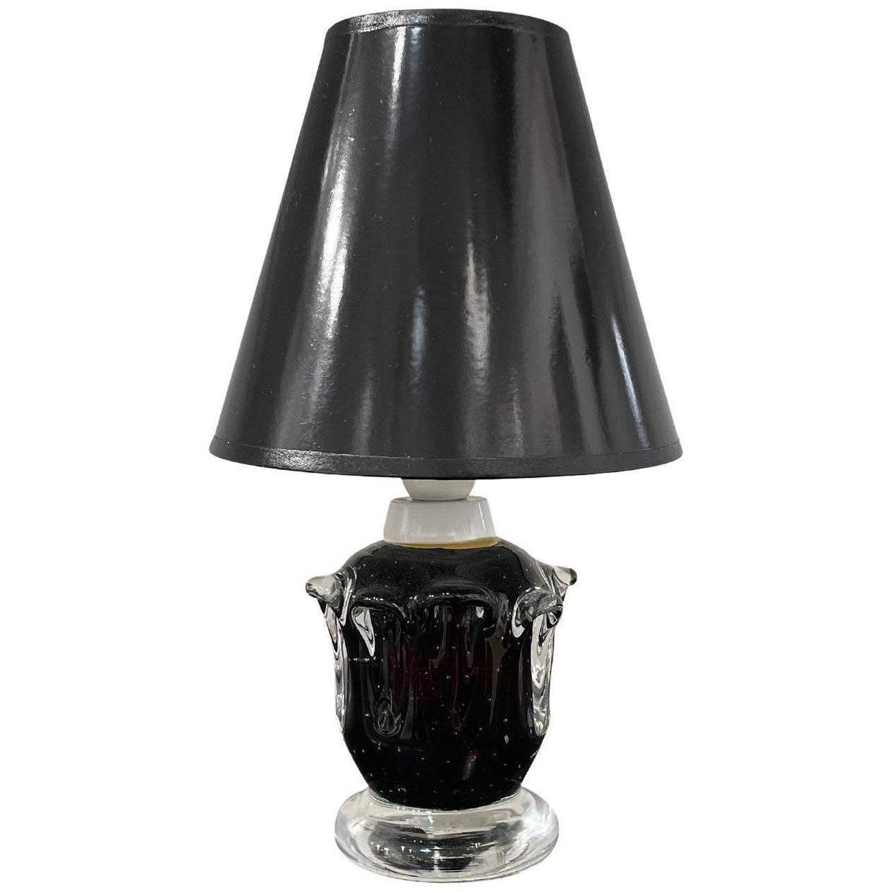 20th Century Swedish Orrefors Table Lamp, Sculptural Light by FA. W. Johansson For Sale