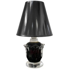 20th Century Swedish Orrefors Table Lamp, Sculptural Light by FA. W. Johansson