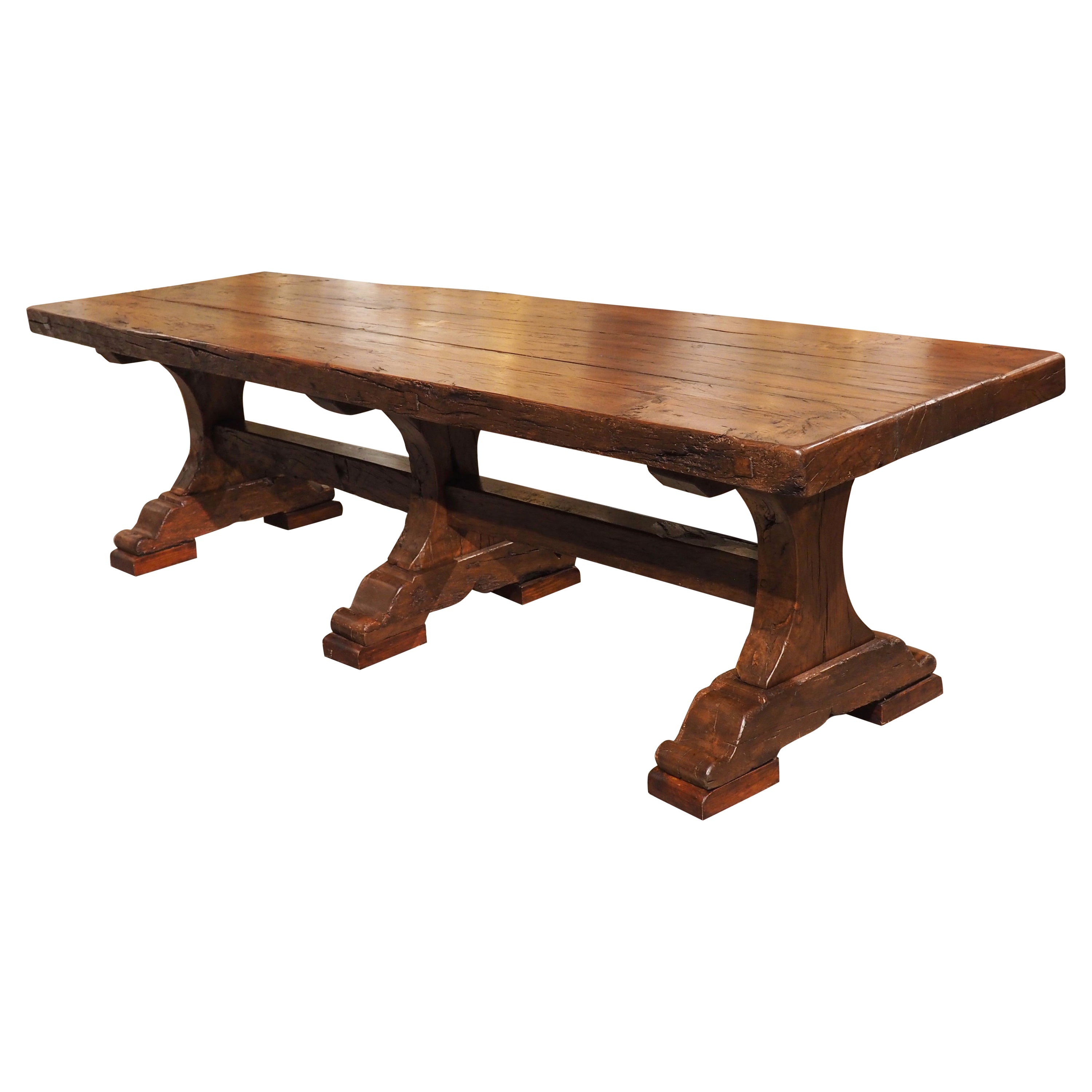 Rare 17th Century French Oak Refectory Table