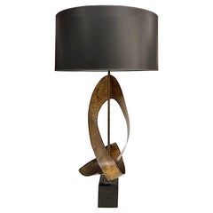 Brutalist Harry Balmer Harold Weiss Laurel Ribbon Table Lamp