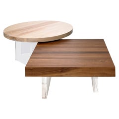Constantinople Walnut Table Set with Storage by Autonomous Furniture
