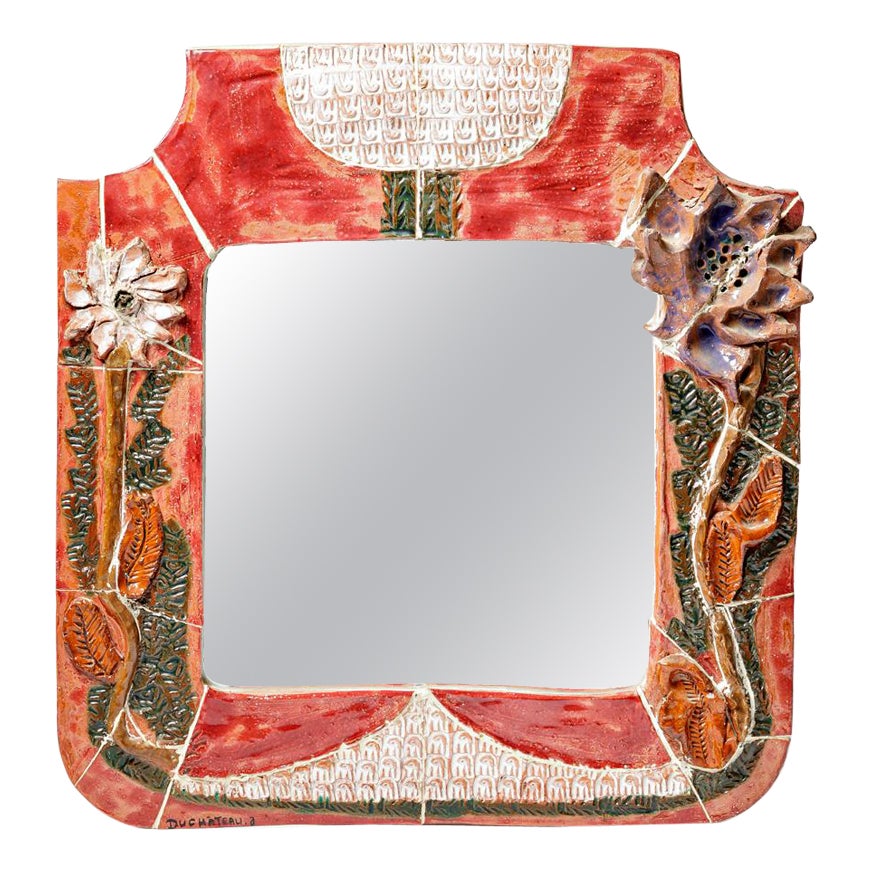 Miroir en céramique bohème style vintage bohème et déco - Décoration