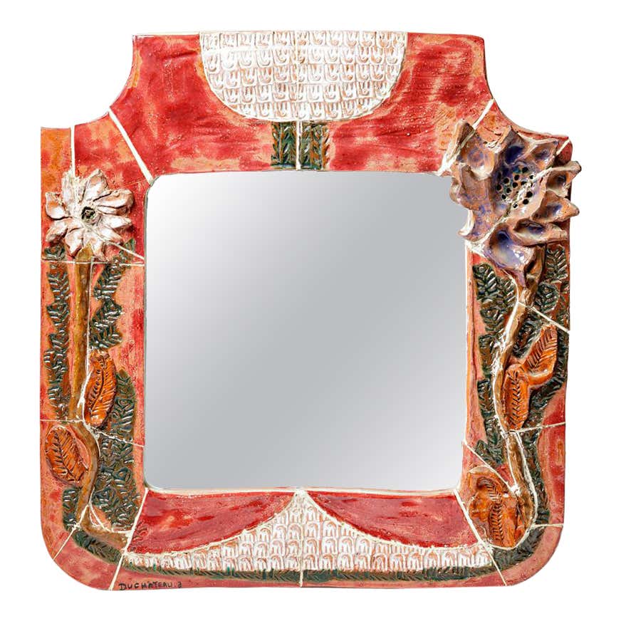 Miroir en céramique bohème style vintage bohème et déco - Décoration Miroir en céramique bohème style vintage bohème et déco - Décoration