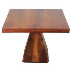 Vintage Vittorio Introini Chelsea Extendable Table in Walnut Wood by Saporiti 1960s