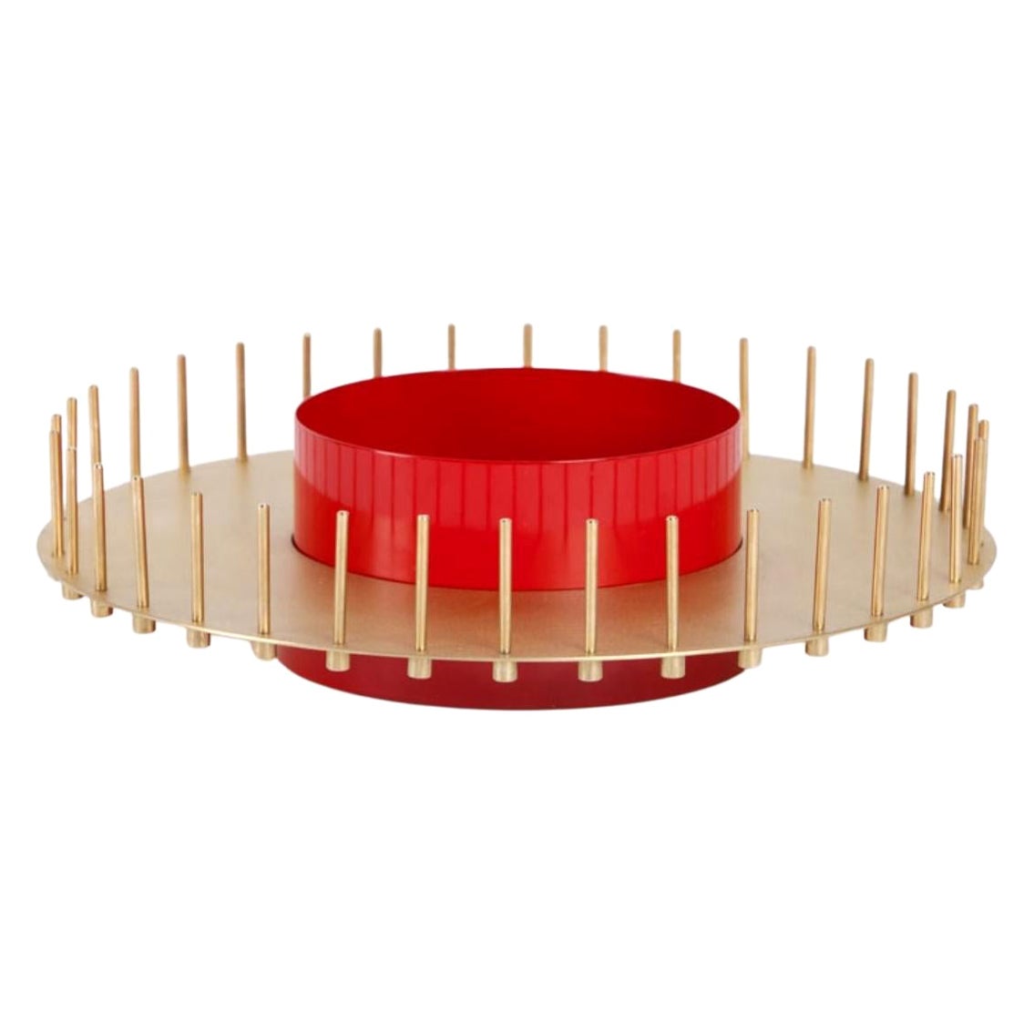 Unique Elementa Fruit Holder in Satin Brass by Mingardo