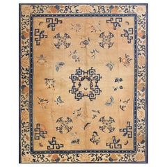 Alfombra china Ningxia de finales del siglo XIX ( 8' x 9'6" - 245 x 290 )