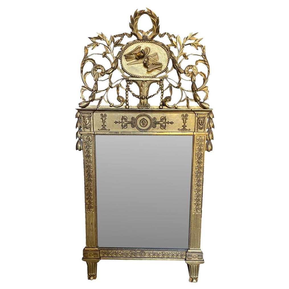 Italienischer Spiegel aus der Louis-XVI- bis Empire-Periode im Angebot