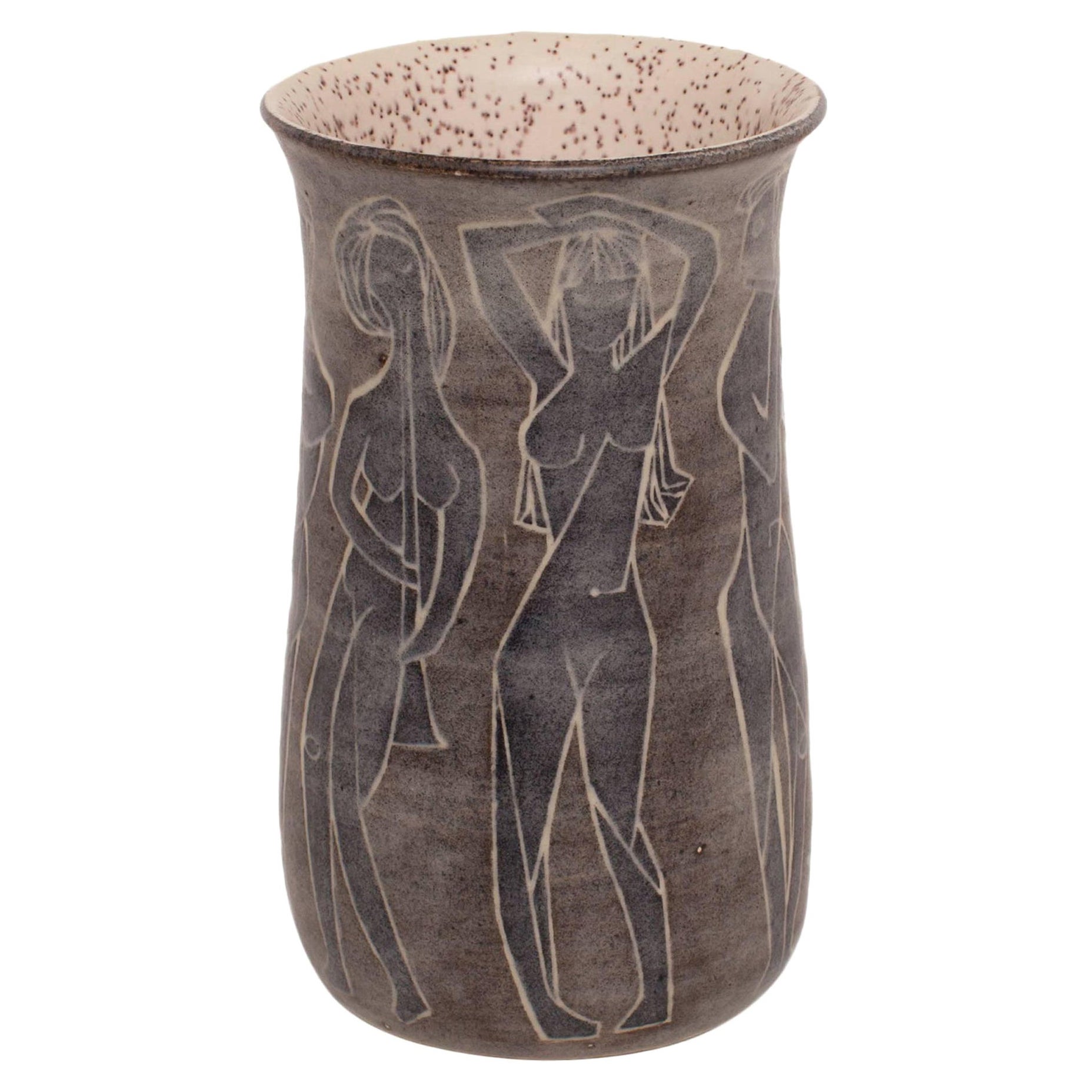 Italienische Keramikvase von Marcello Fantoni, 1960er Jahre  im Angebot