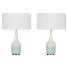 Set of 2 Table Lamps, Melo Table Lamp, Cream Lampshade, Handmade in Portugal