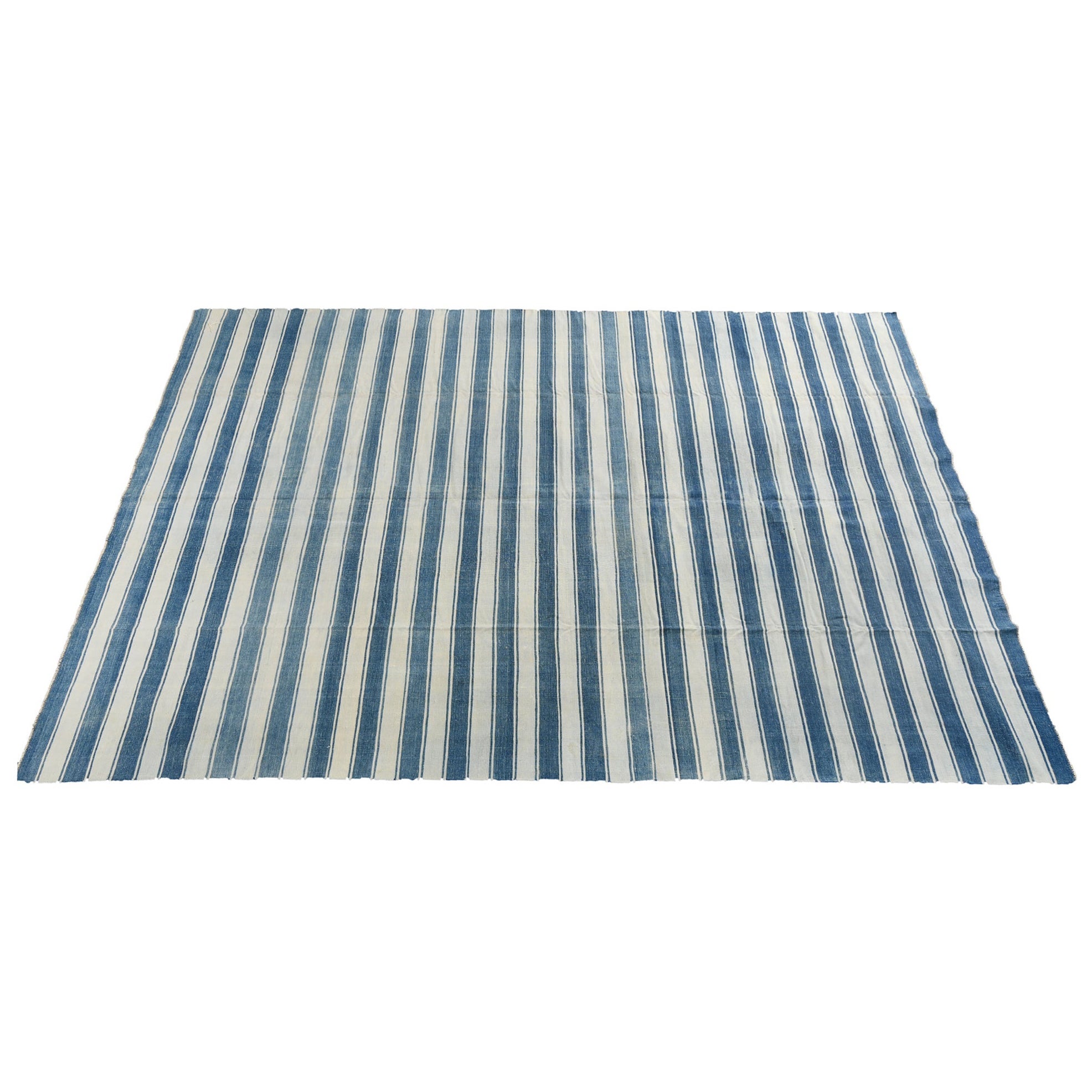 Vintage Dhurrie Rug with Stripes at 1stDibs striped dhurrie rug