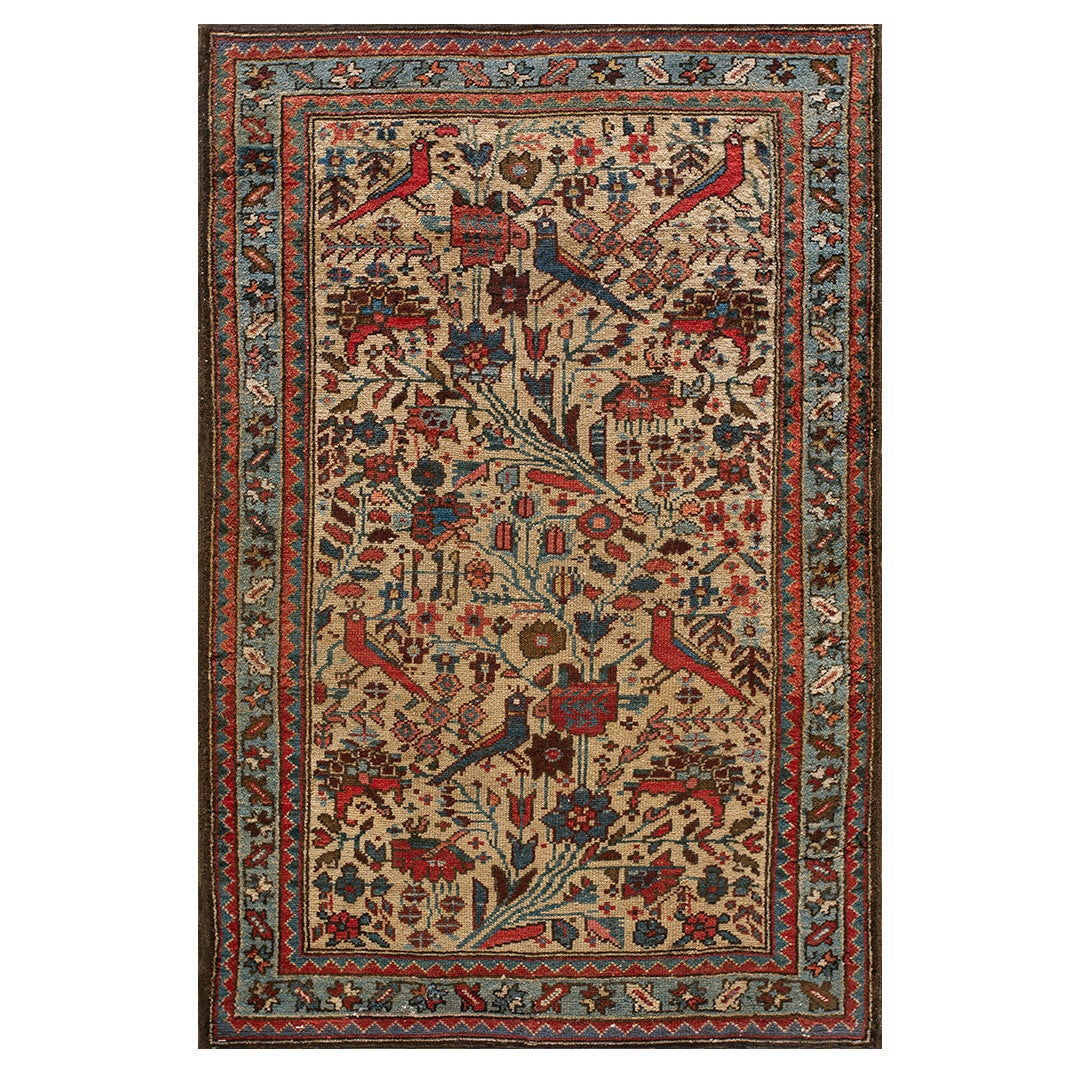 Early 20th Century Persian Malayer Rug ( 2'8" x 3'10" - 82 x 117 ) For Sale