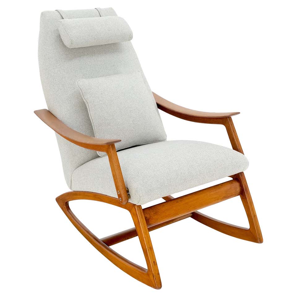 Organic Steel Rocking Chair with Upholstery Customizable For Sale at ...