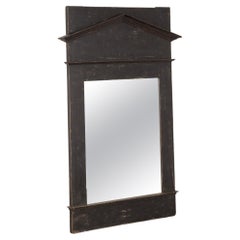 Large Antique Black Painted Mirror, Denmark, circa 1880-1900