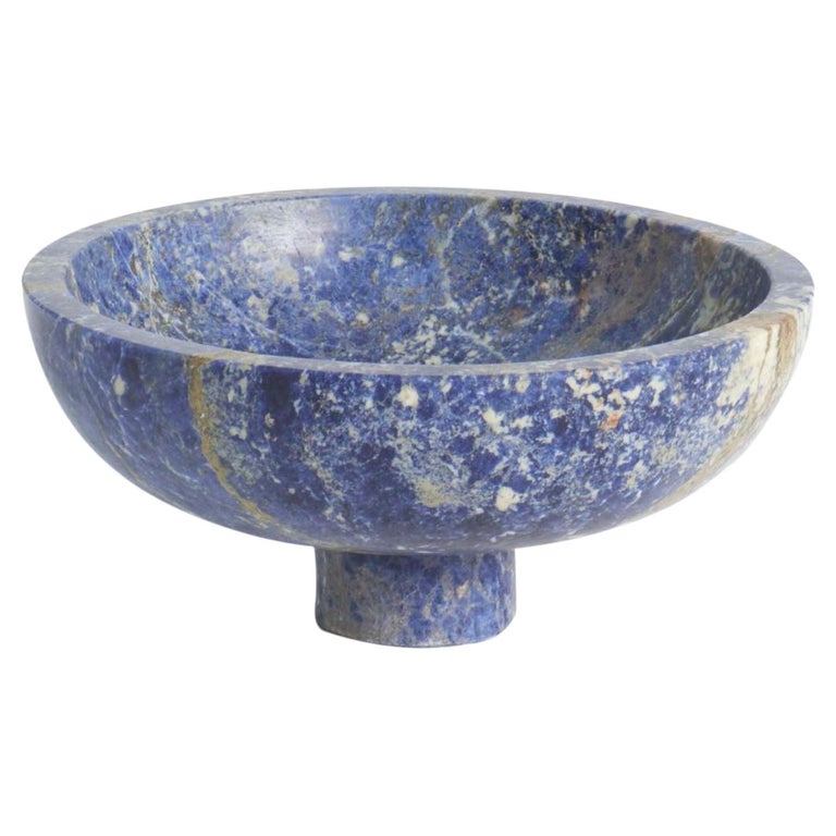 Blue Inside Out Bowl by Karen Chekerdjian For Sale