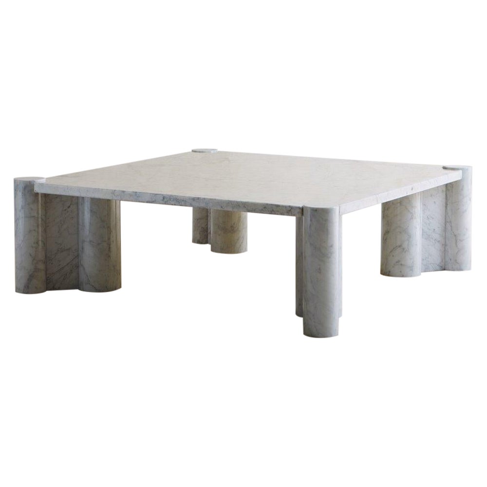 ‘Jumbo’ Coffee Table in Carrara Marble Attributed to Gae Aulenti for Knoll For Sale