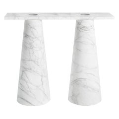 Marble Inside Out Console by Karen Chekerdjian
