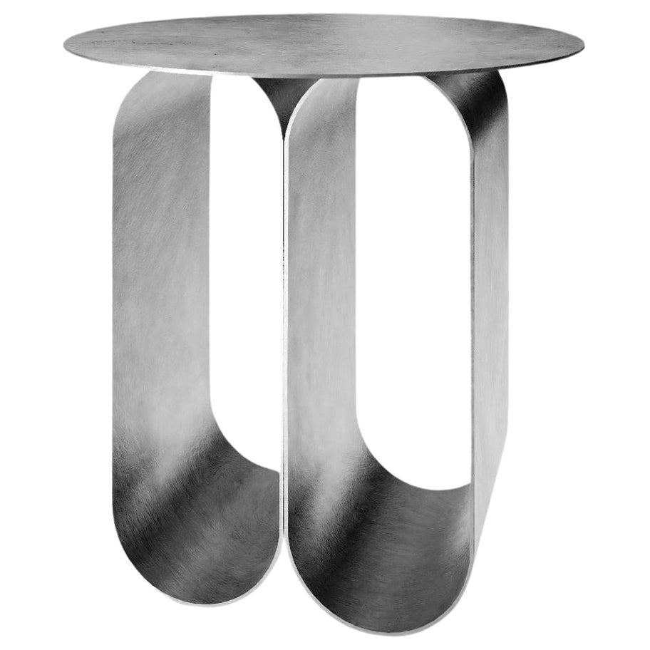 Silver Rounded 2 Arches Arcade Side and Coffee Table by Kasadamo