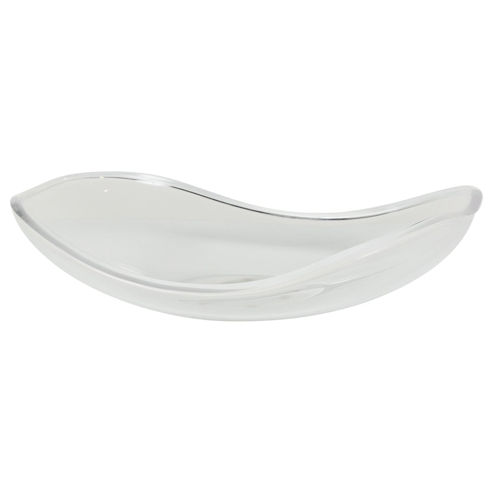 Free Form Lucite Bowl by Ritts Co. For Sale
