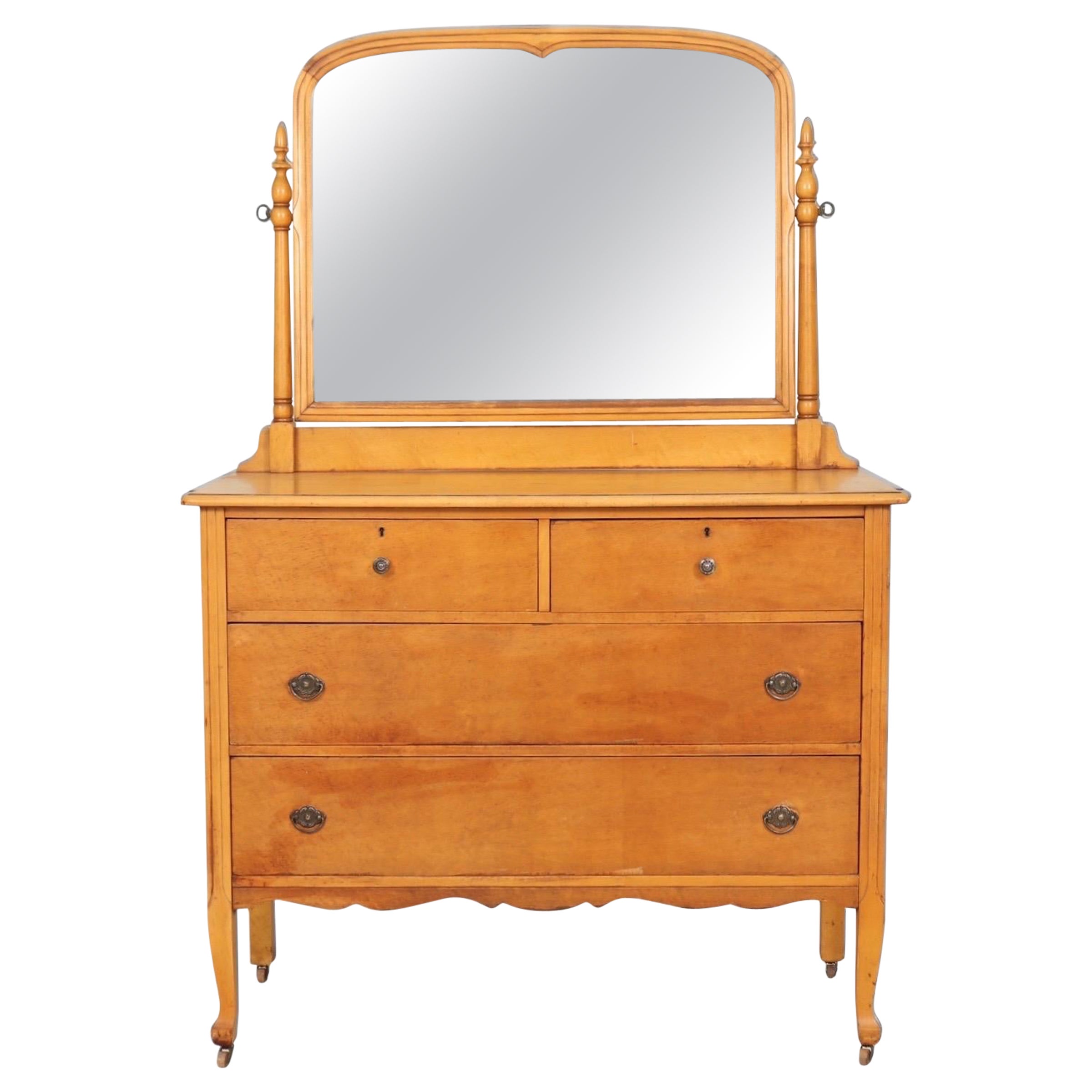 Conewango Birdseye Maple Vanity Dresser For Sale