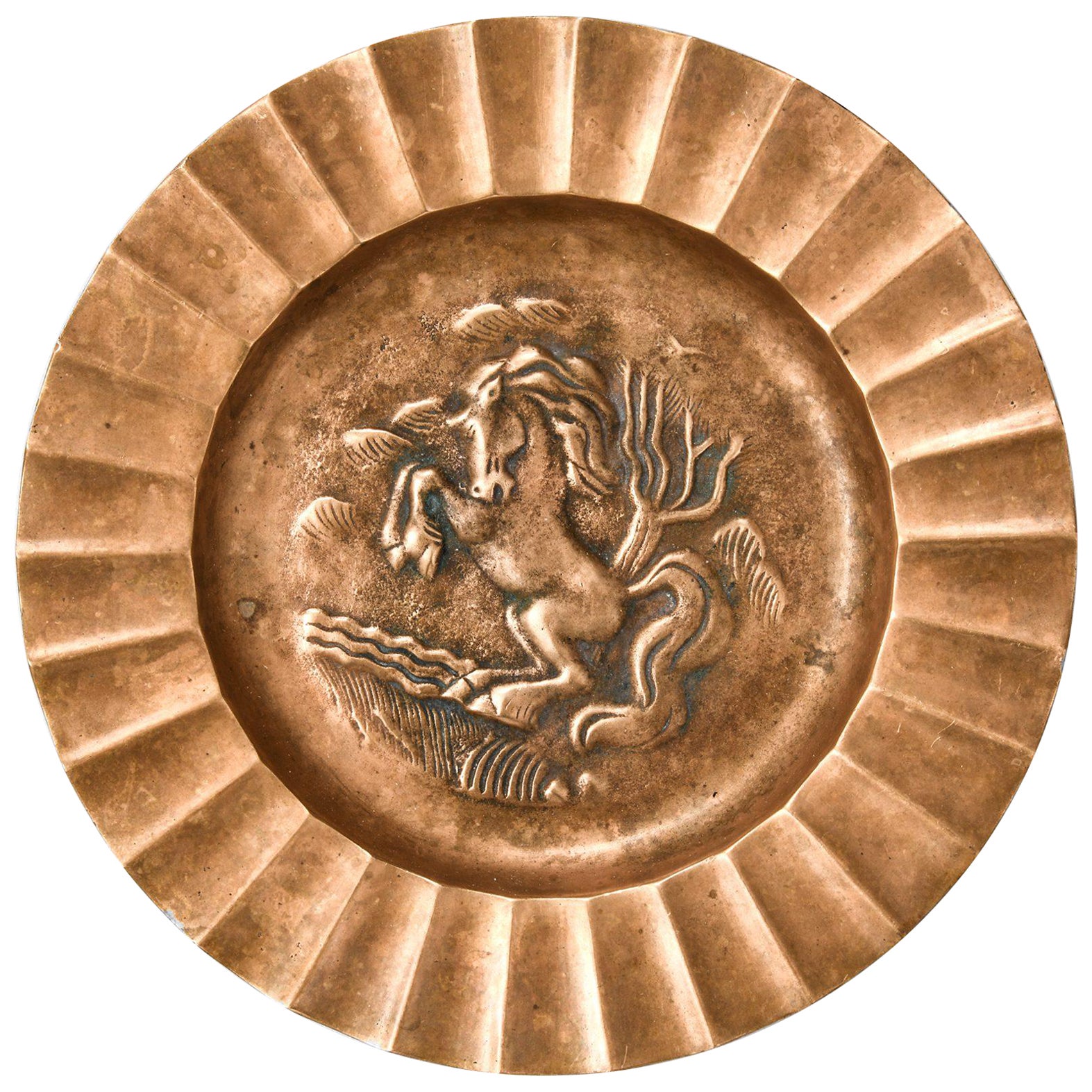 Bandeja de bronce de Sven Larsson, años 50 en venta