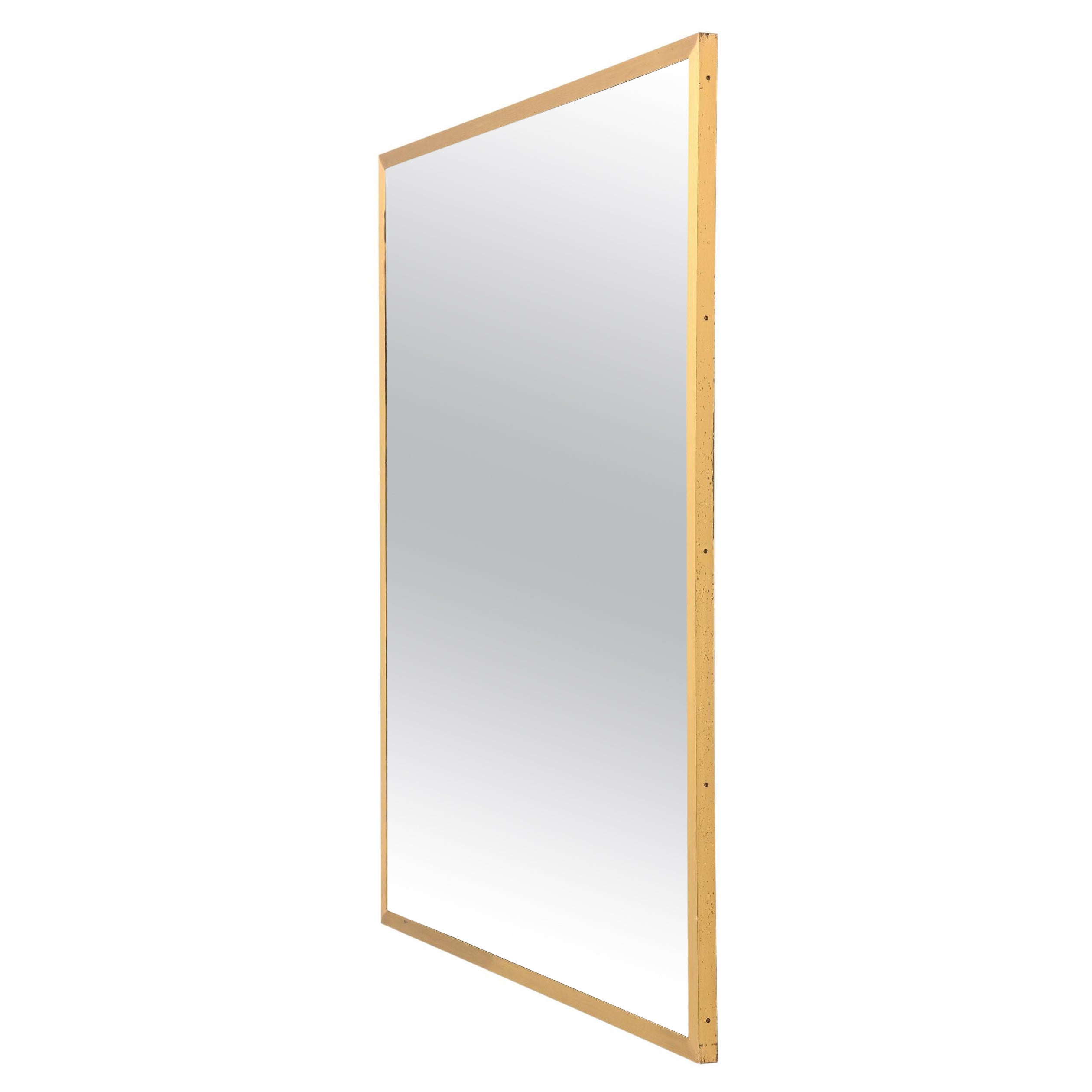 Large Mirror in Brass, 1960's