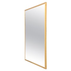 Grand miroir en laiton, années 1960
