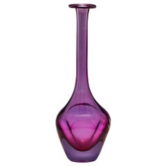 Murano Sommerso Art Glass Vase c1980