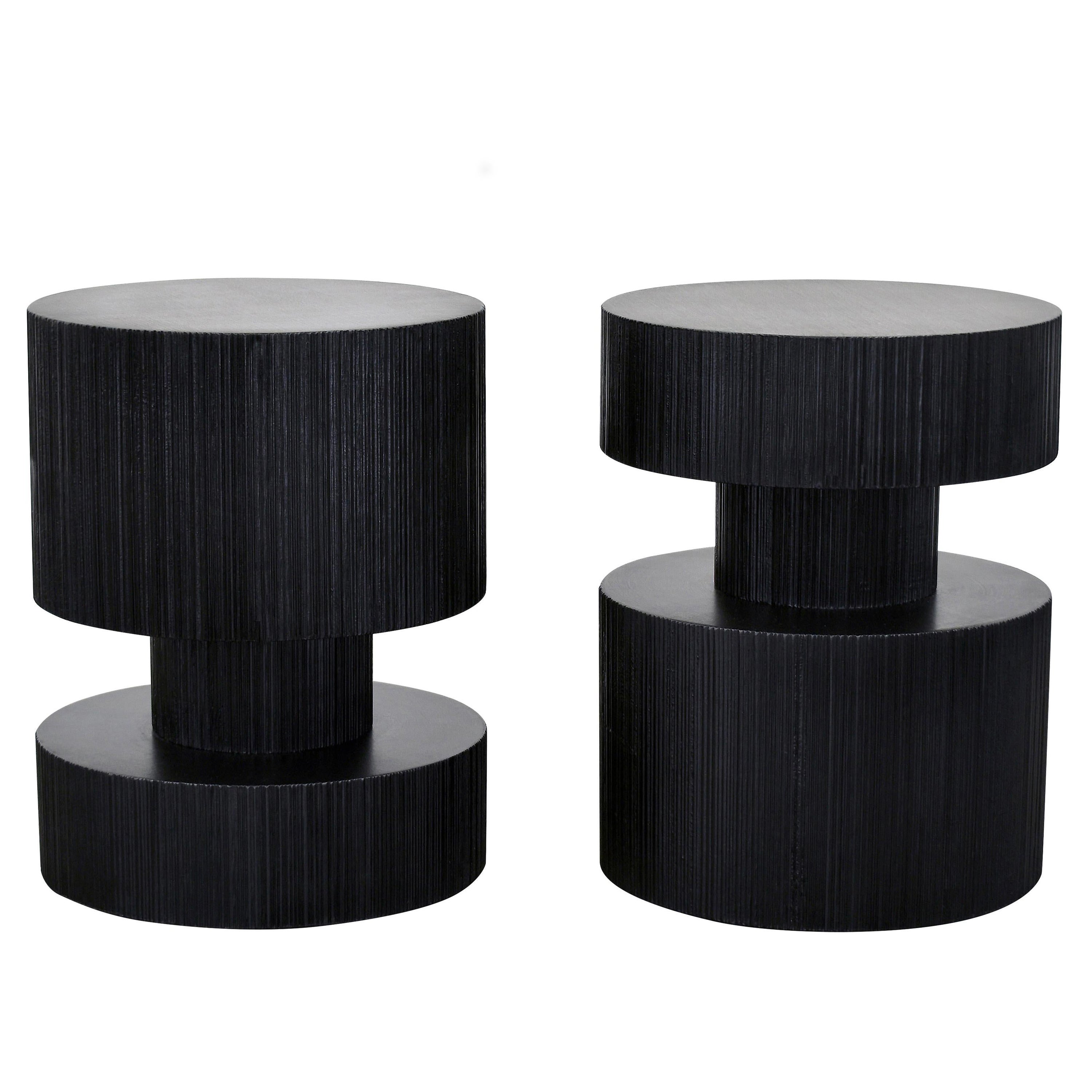 Set of 2 Round Revert Table by John Eric Byers For Sale