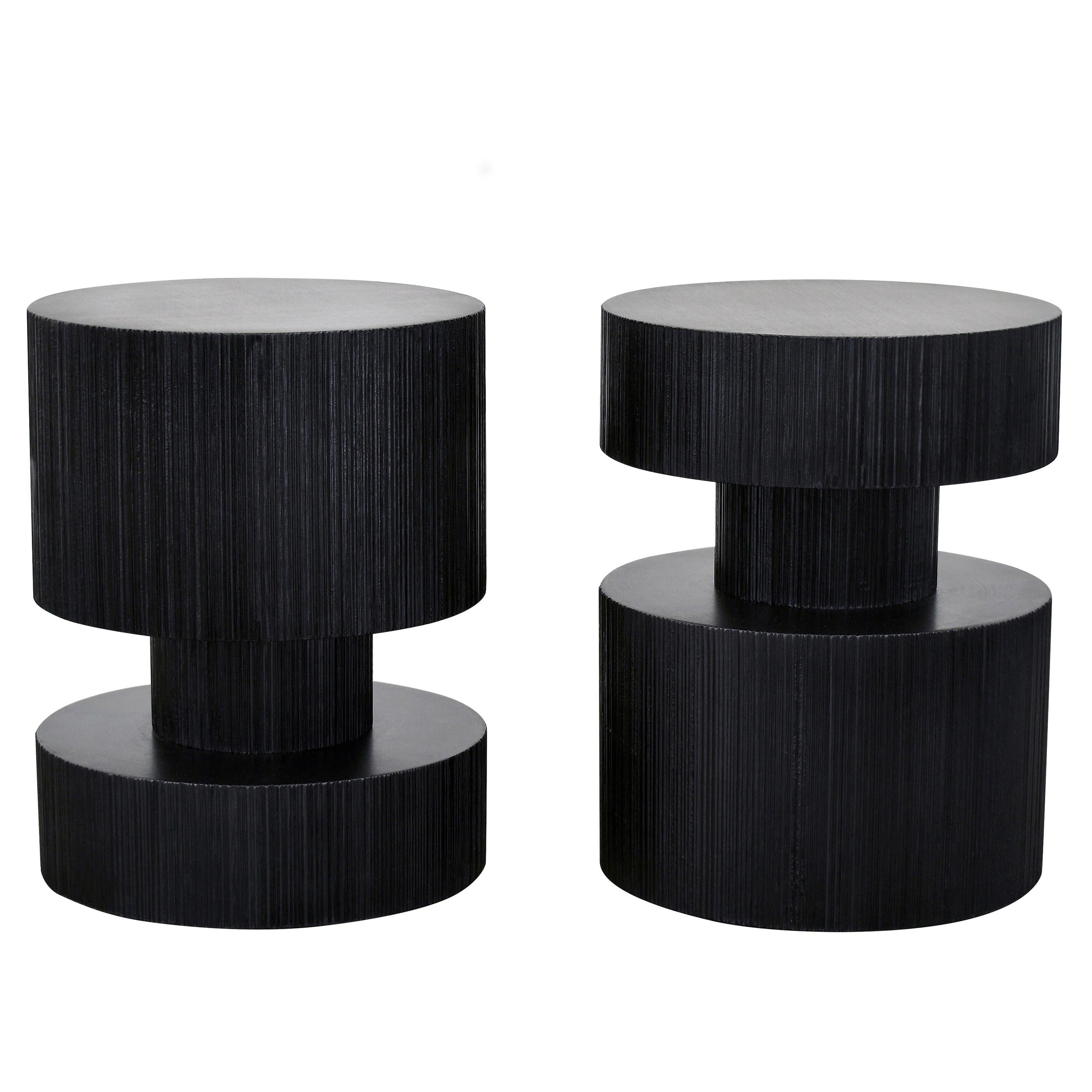 Set of 2 Round Revert Table by John Eric Byers