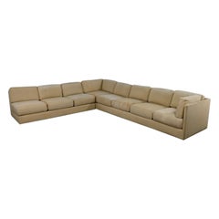 Vintage MCM to Modern Tuxedo Style 3 Piece Sectional Sofa by Classic Gallery Frame Only