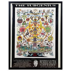 Rare 1990 Church of The Subgenius Psychedelic Solution Gallery Poster