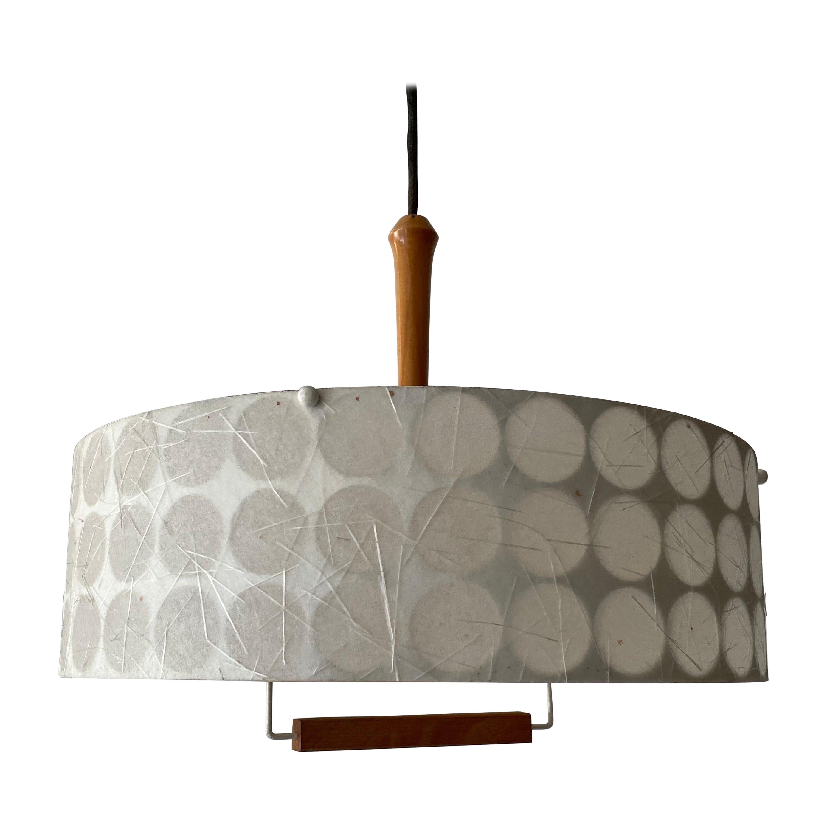 Rare Atomic Shade Pendant Lamp by Temde, 1960s, Switzerland For Sale
