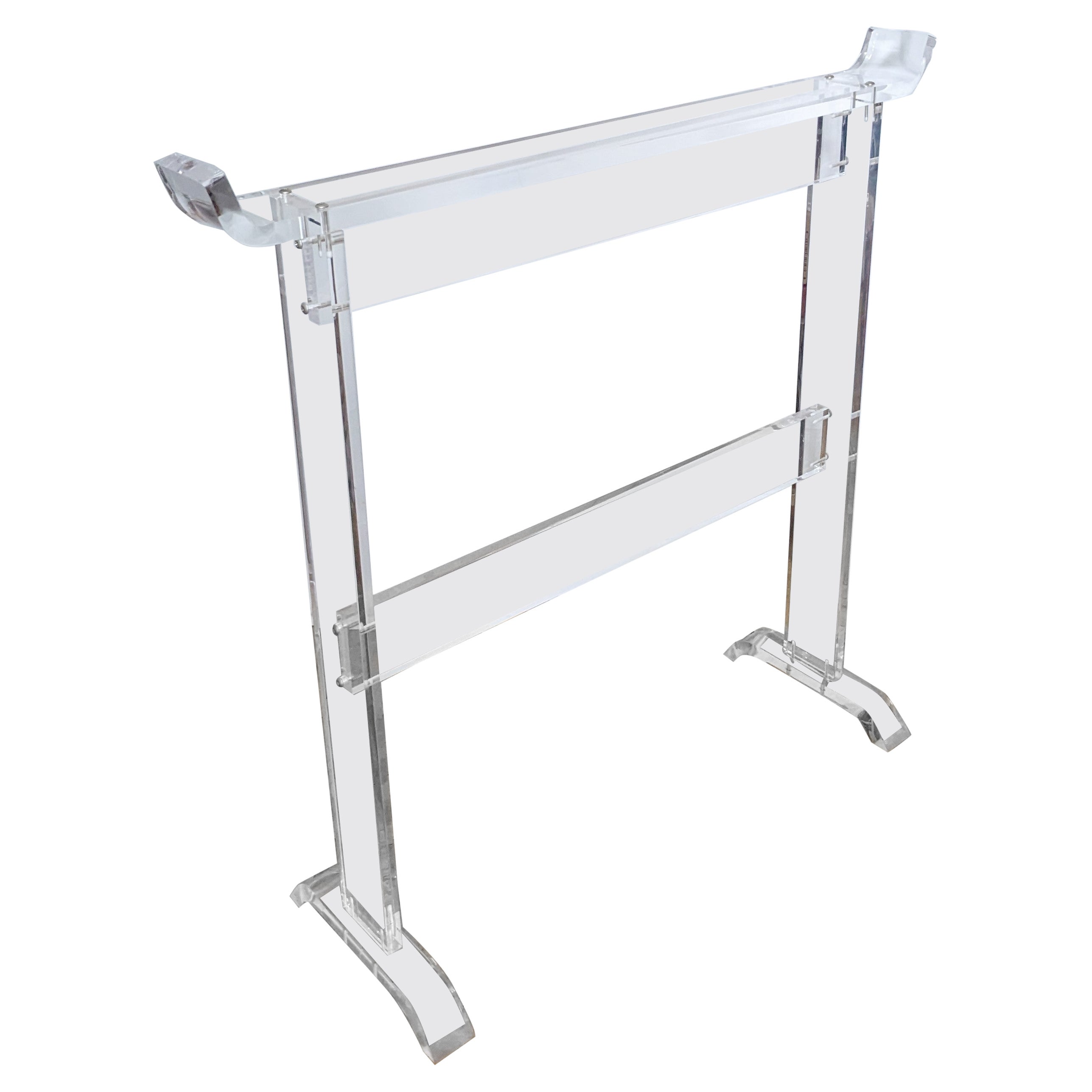 Elegant Acrylic Garment Valet-Rack