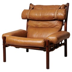 Arne Norell Scandinavian Modern Inca Easy Chair
