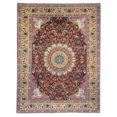 Semi Vintage Persian Tabriz 9' 7" x 12' 7"