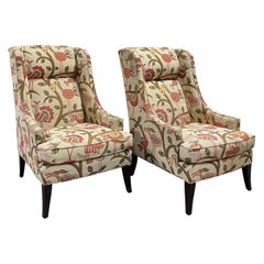 Paire de chaises Wingback vintage Michael Weiss pour Vanguard