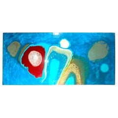Large Abstract Resin Painting by Noted Artist Anita Weschler 