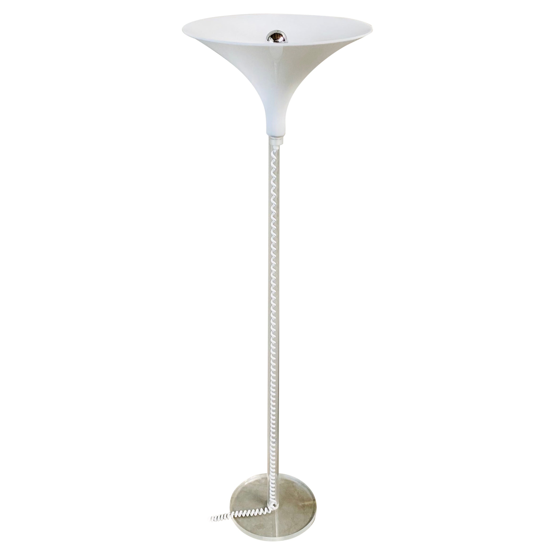 Lampada da terra in lucite di metà secolo di Harco Loor, Paesi Bassi, anni '80