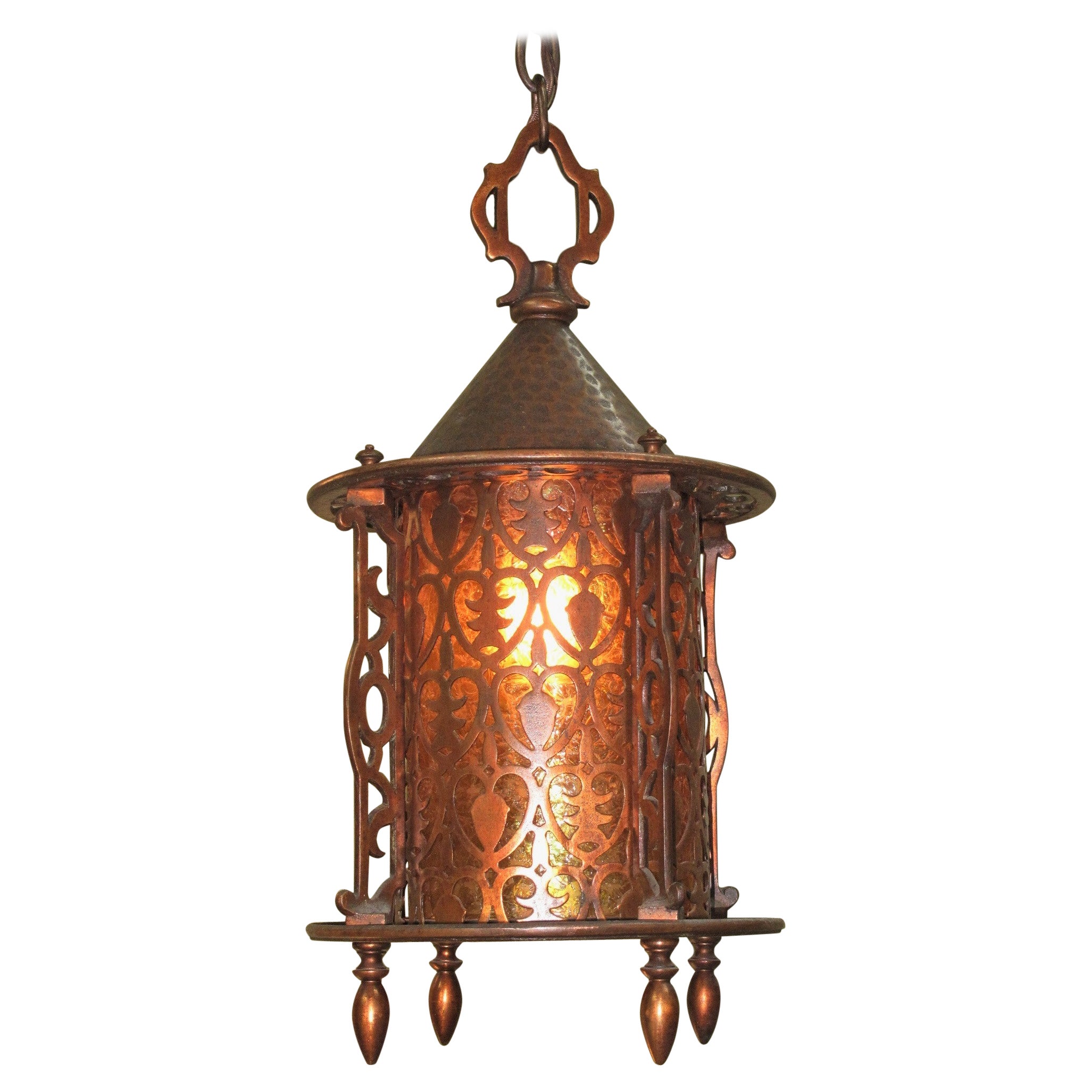 Vintage Asian Craftsman Porch Light Pendant