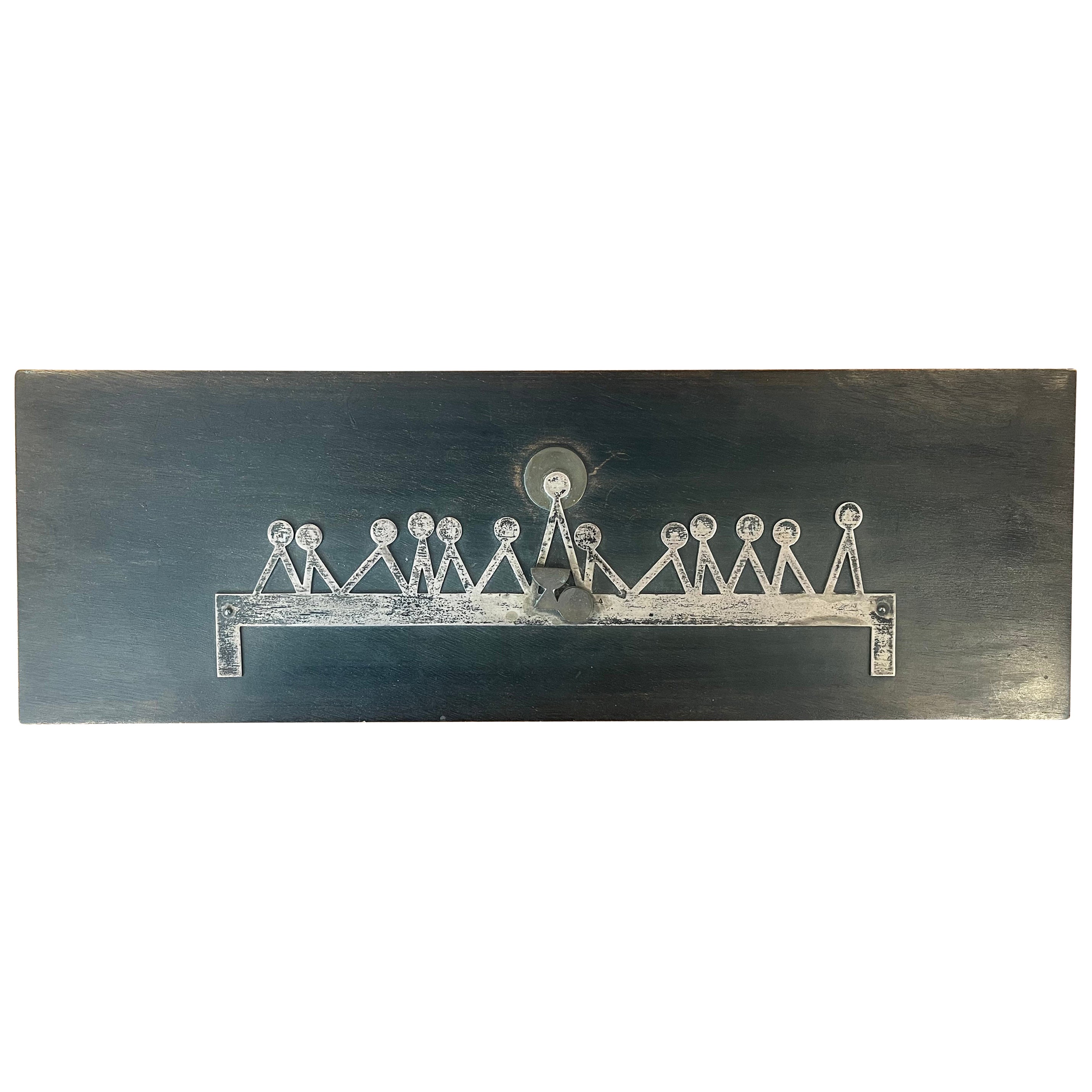 Modernist "Last Supper" Wall Sculpture by Talleres Monastico, Benedictine Monks For Sale