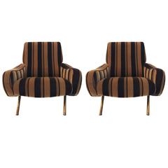 Marco Zanuso, Pair of armchairs "Lady", Circa 1970, Italy.