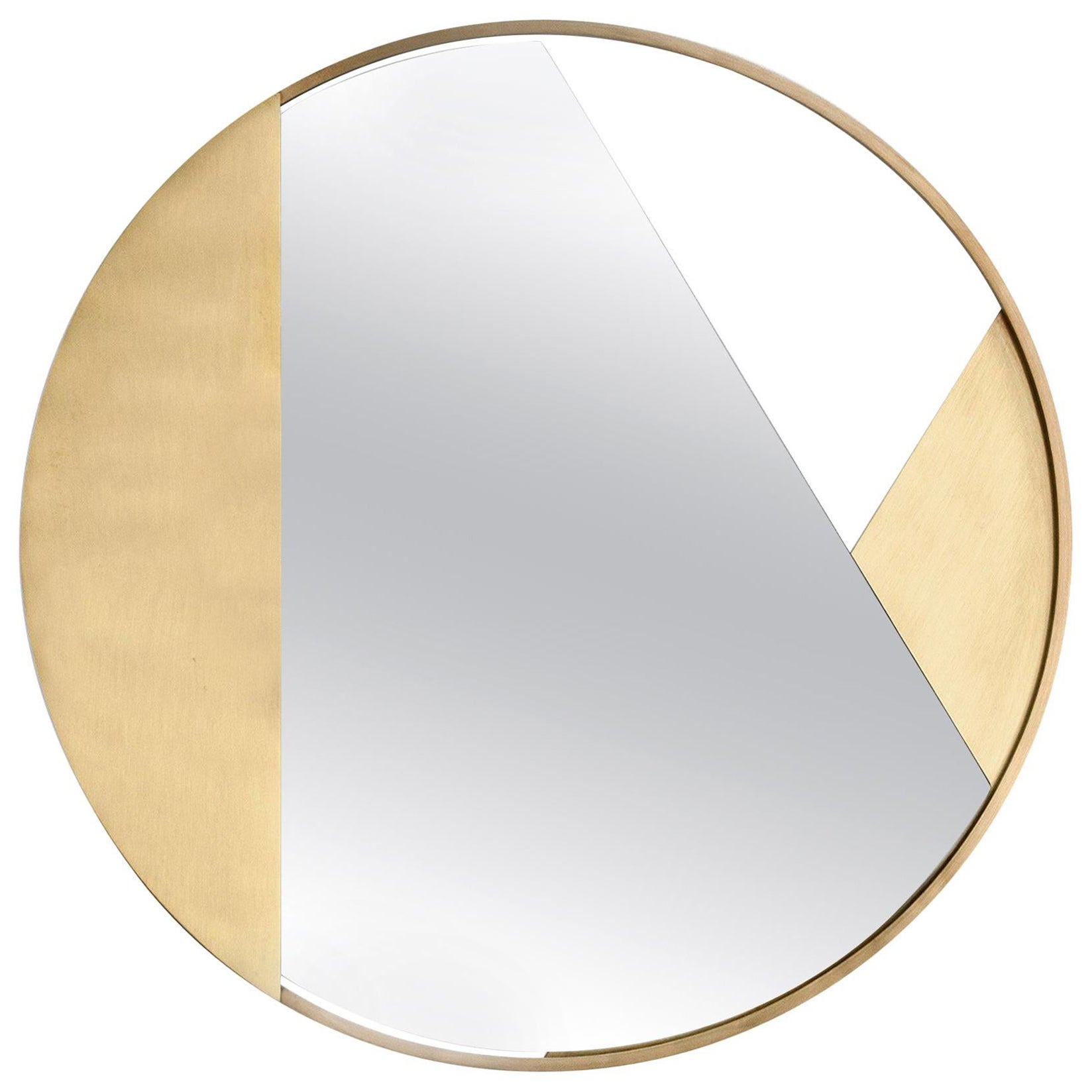 Small Brass Edition Mirror by Edizione Limitata For Sale